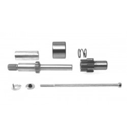 10 Tooth Jack shaft kit, 1994-2006, for 102T ring gear. Hard chrome with precision grinding on shank provide smooth contact with oil seal