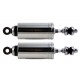 Softail Shocks, oil filled damper, chrome covers fits 2000-10 with lowering kit for max 2" bike lowering