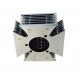 Air cleaner, chrome T6 billet aluminum Multi Layer Maltese-Cross style, fits CV carb, CV fuel injection